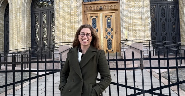Tina glad foran stortinget